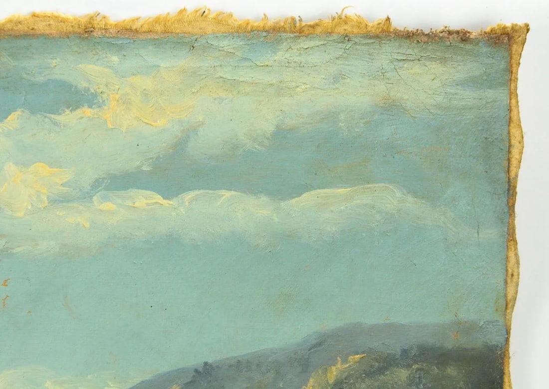 Late 19th Century Rafael Salas Oil Painting on Canvas of an Andean Landscape - 6