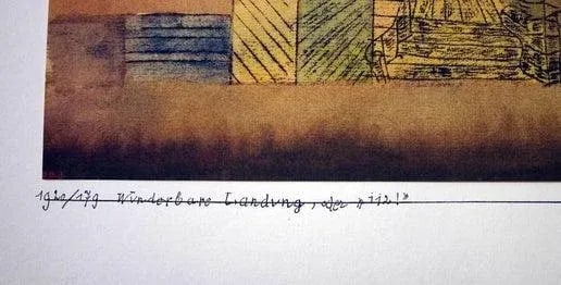 Paul Klee Lithograph | Signed "Wunderbare Landung" - 5
