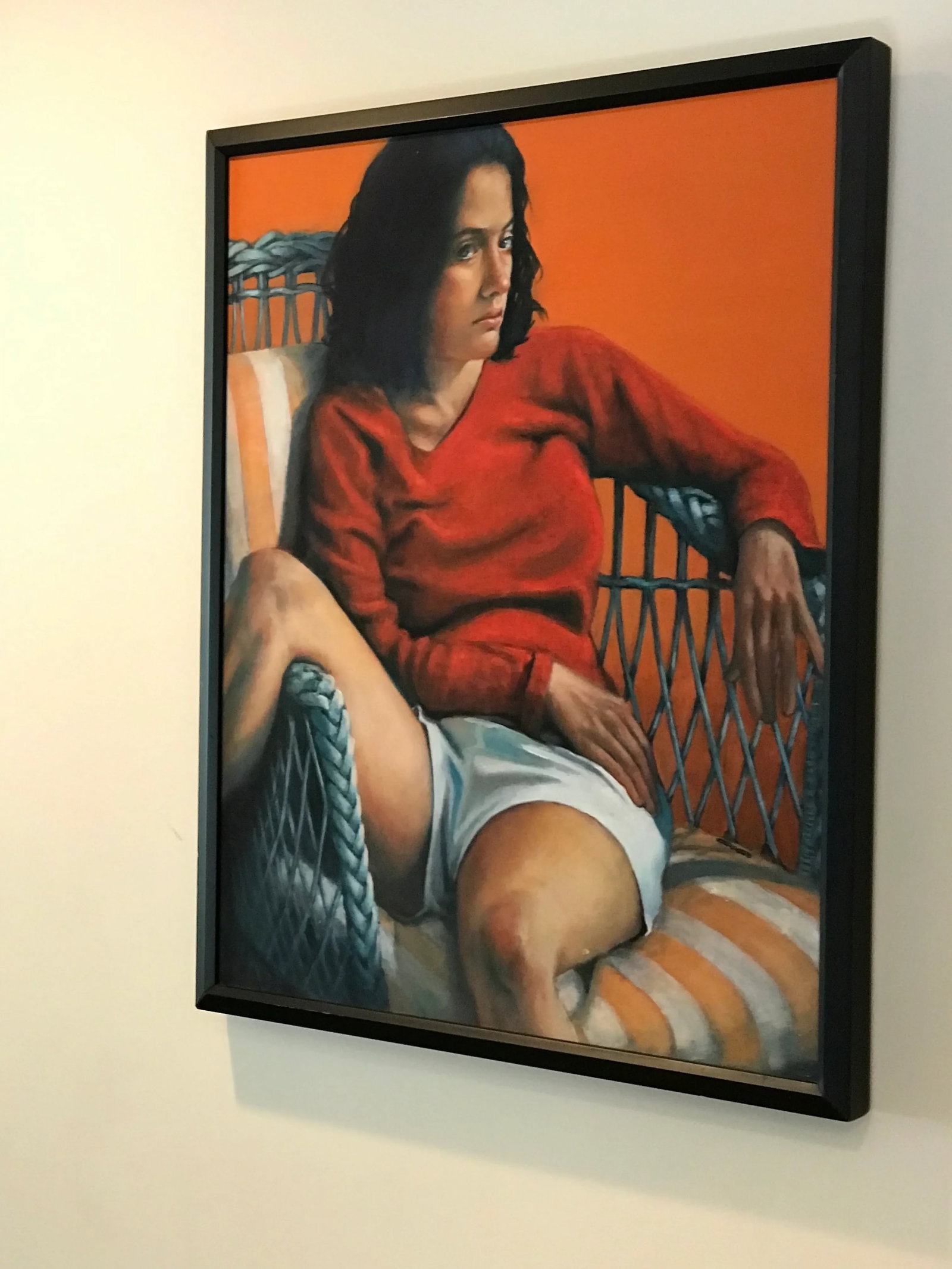 2005 Realist Oil on Canvas Portrait Painting by Al Zerries, Framed - 5