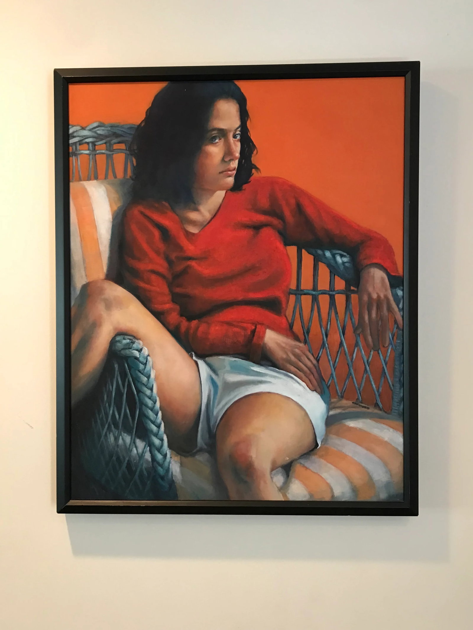 2005 Realist Oil on Canvas Portrait Painting by Al Zerries, Framed - 7