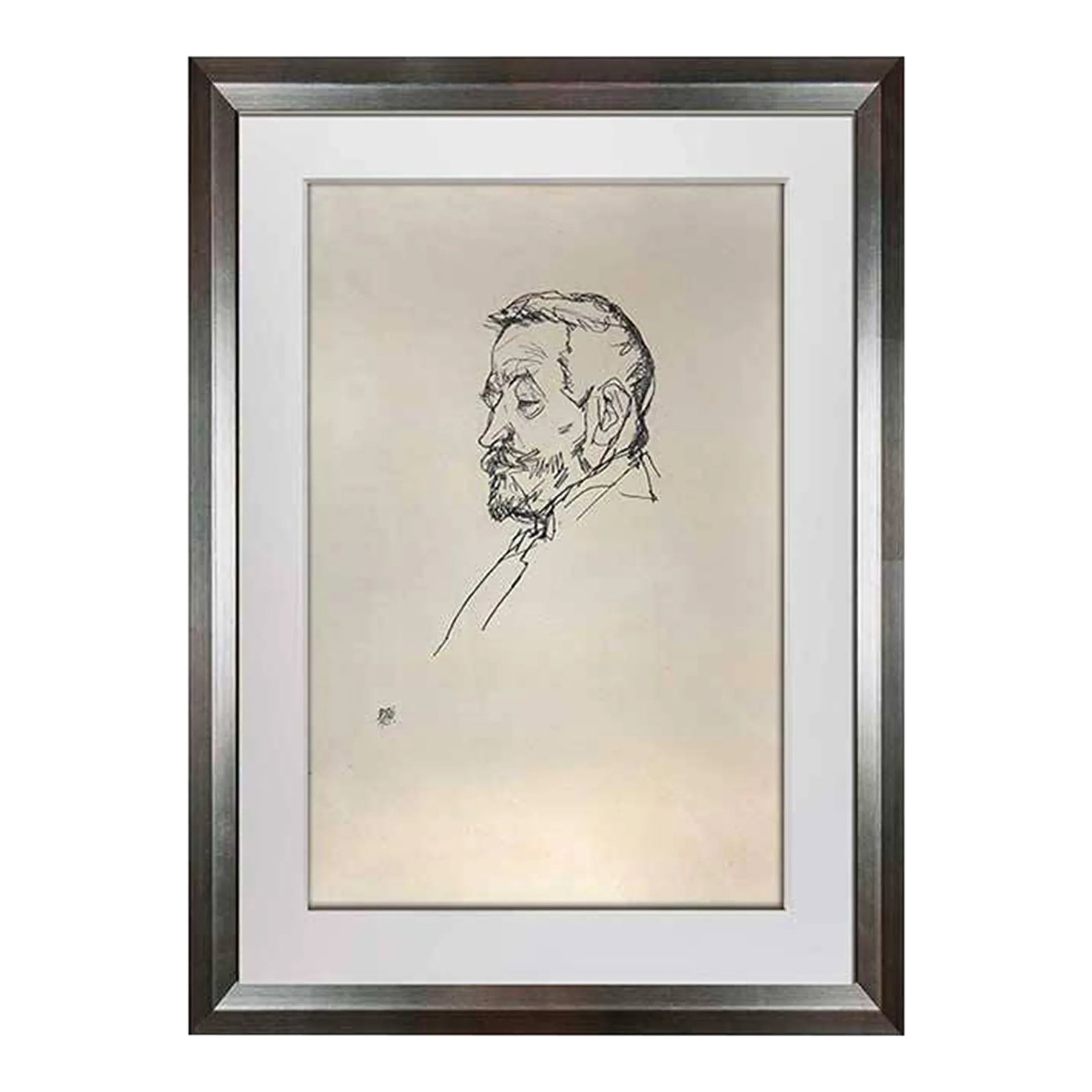 Egon Schiele Lithograph Signed #'Ed Limited Ed: 100 "Portrait of Heinrich Benesch": Schiele Lithograph Gouache titled Portrait of Heinrich Benesch, 1913. Size : 50.2x35.6cm. Frame: 18x24in. It is a numbered Limited Edition of 100 and has exemplaire Authentication numbered out of 100 