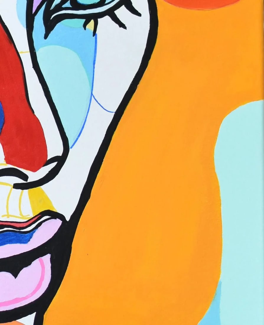 Chromatic Abstract Fauvist Portrait Painting by Percy Rivera - 7