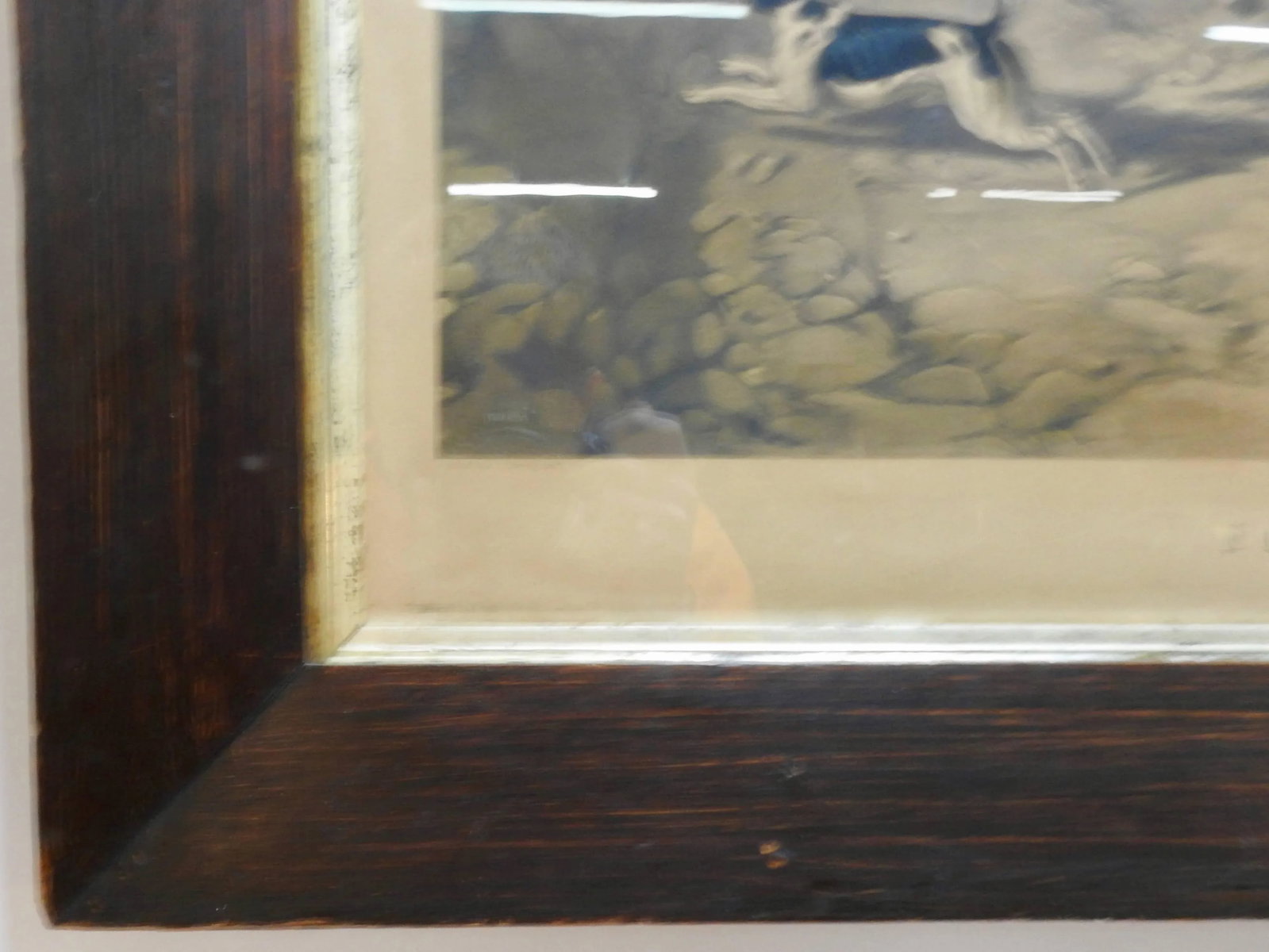 Fox Hunting "The Find" Lithograph by Artist J. R. Herring - 7