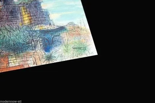 Jean Carzou Lithograph "Ruines Du Chateau De Sade" - 2