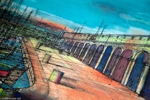 Jean Carzou Limited Edition Lithograph "Antibes" - 2