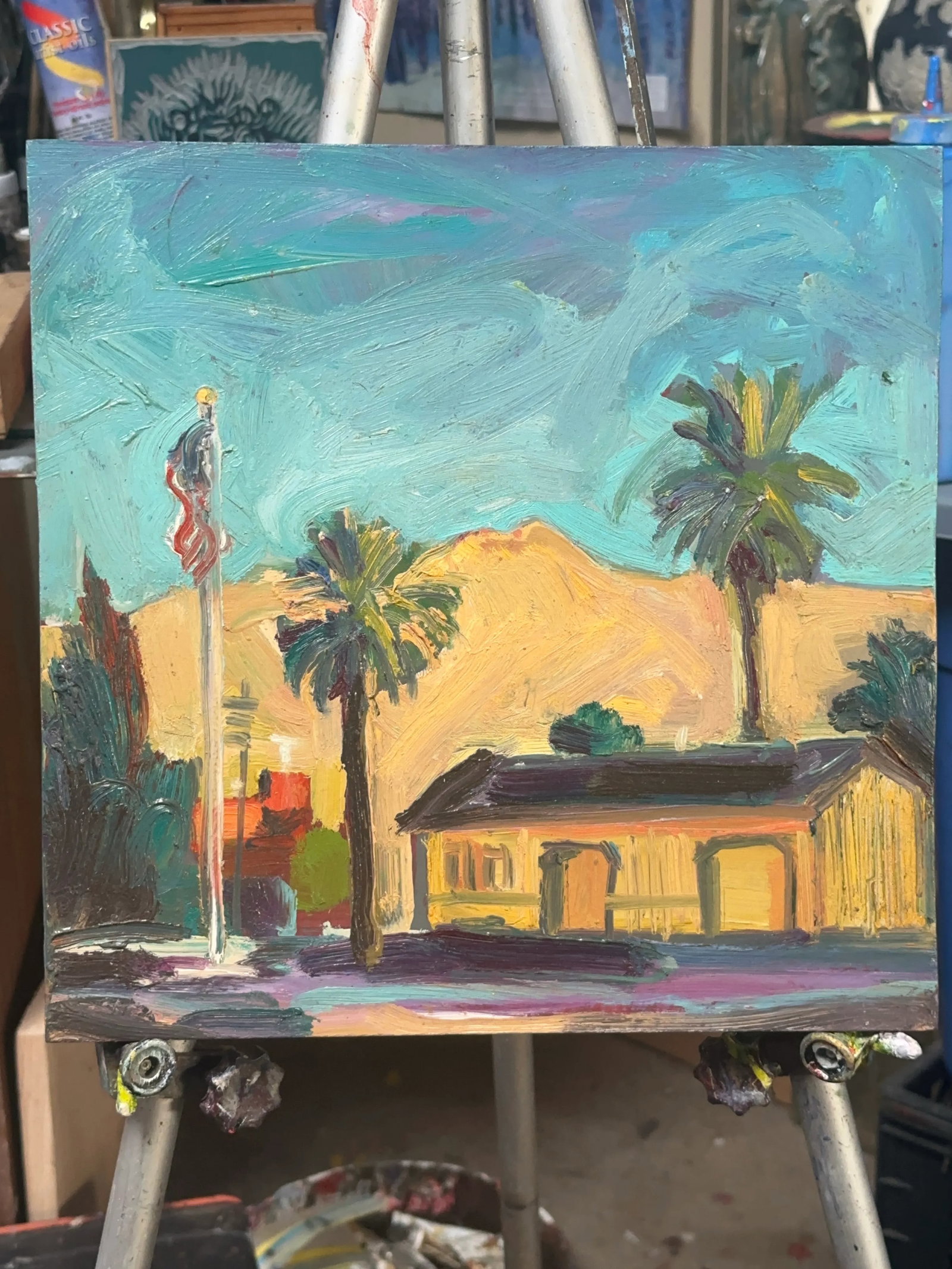 Expressionist Original Oil Landscape Painting by James Hartman - 2