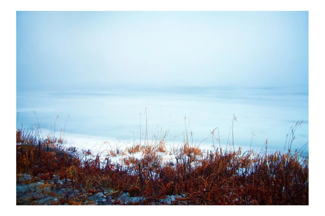 Indian Reservoir 4 Photograph: Color Photograph of a lake in winter time in upstate New York. Condition: Condition Notes: Excellent - Minor wear consistent with age and history Materials & Techniques: Color Photography, Paper