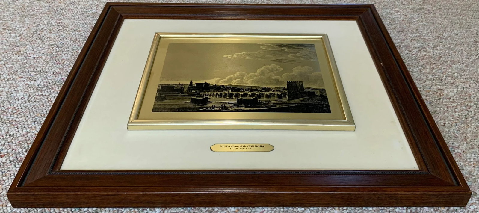 Vintage Framed Print of a Vista of Cordova Spain - 5