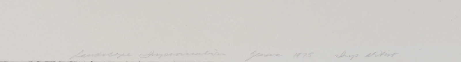 "Landscape Impressionism" 1975 Lithograph - 2