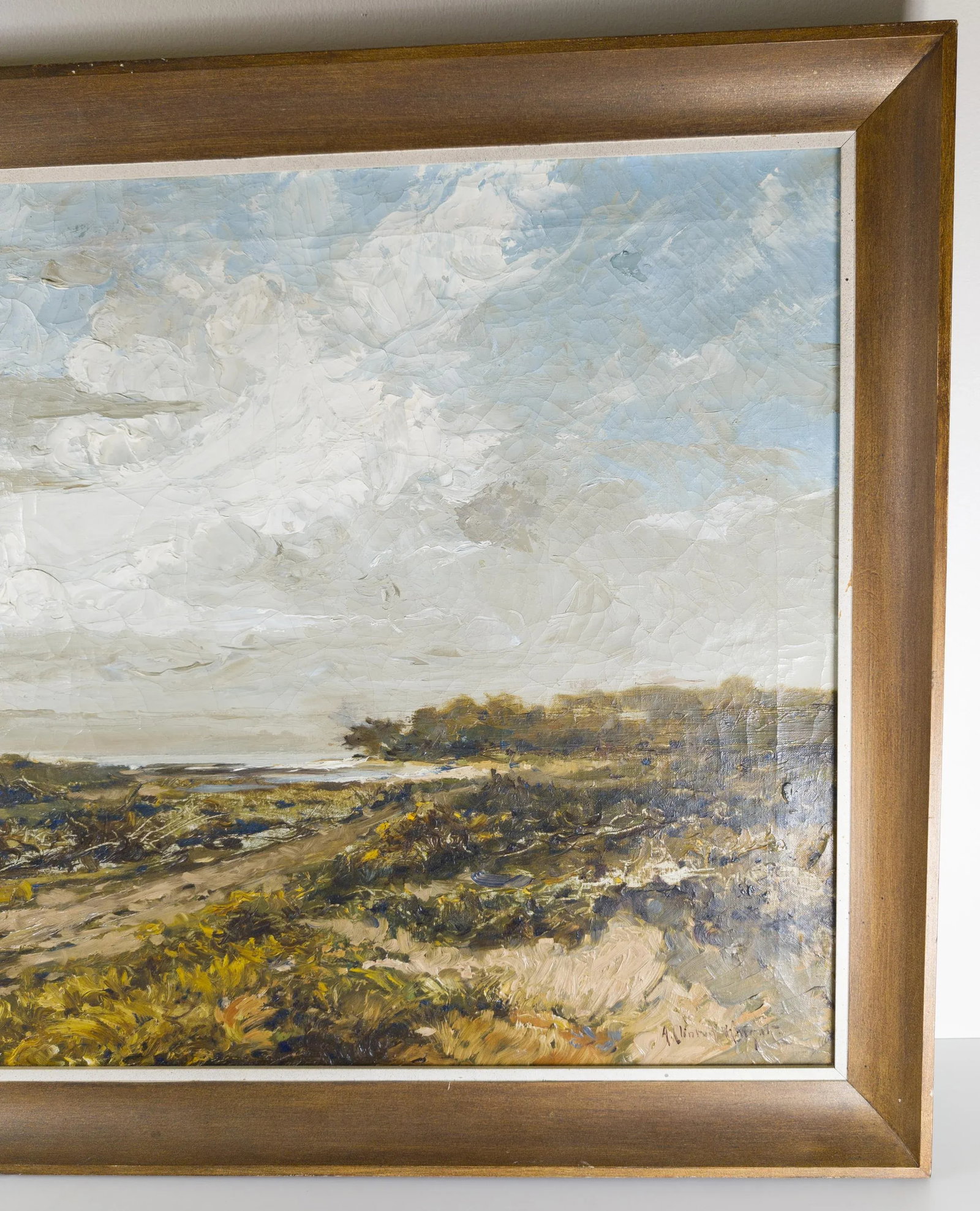 Early 20th Century English or American Coastal Dune Impressionist Landscape Painting - 3