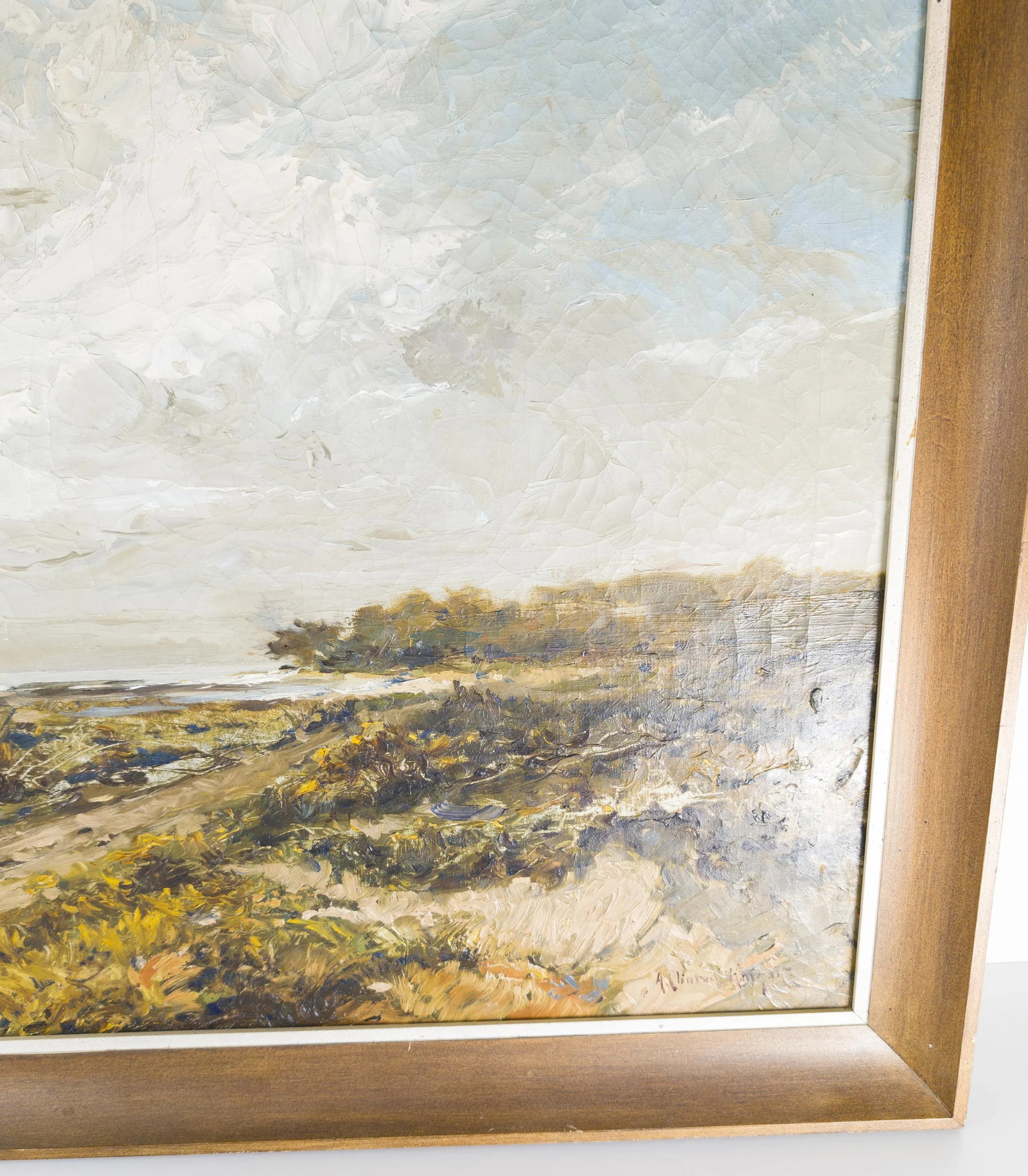 Early 20th Century English or American Coastal Dune Impressionist Landscape Painting - 6