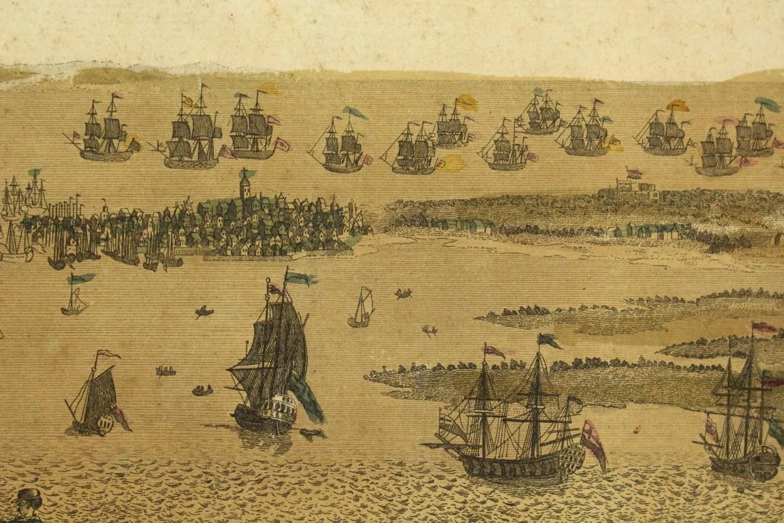 1760's Vue d'Optique Optical View of Portsmouth, Jean-Francois Daumont, Paris - 4