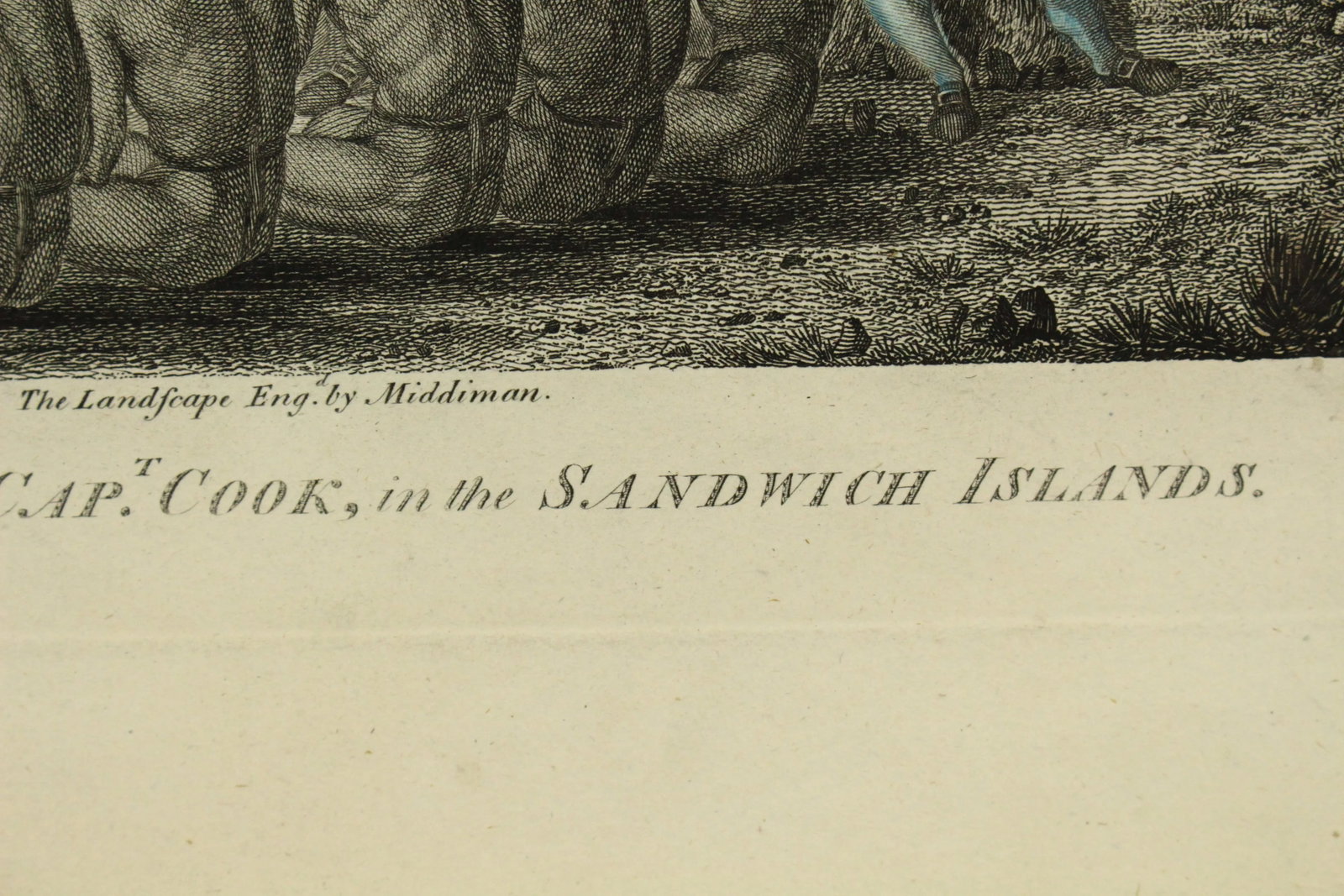 1784 James Cook & J. Webber Engraving - an Offering in the Sandwich Islands - 9