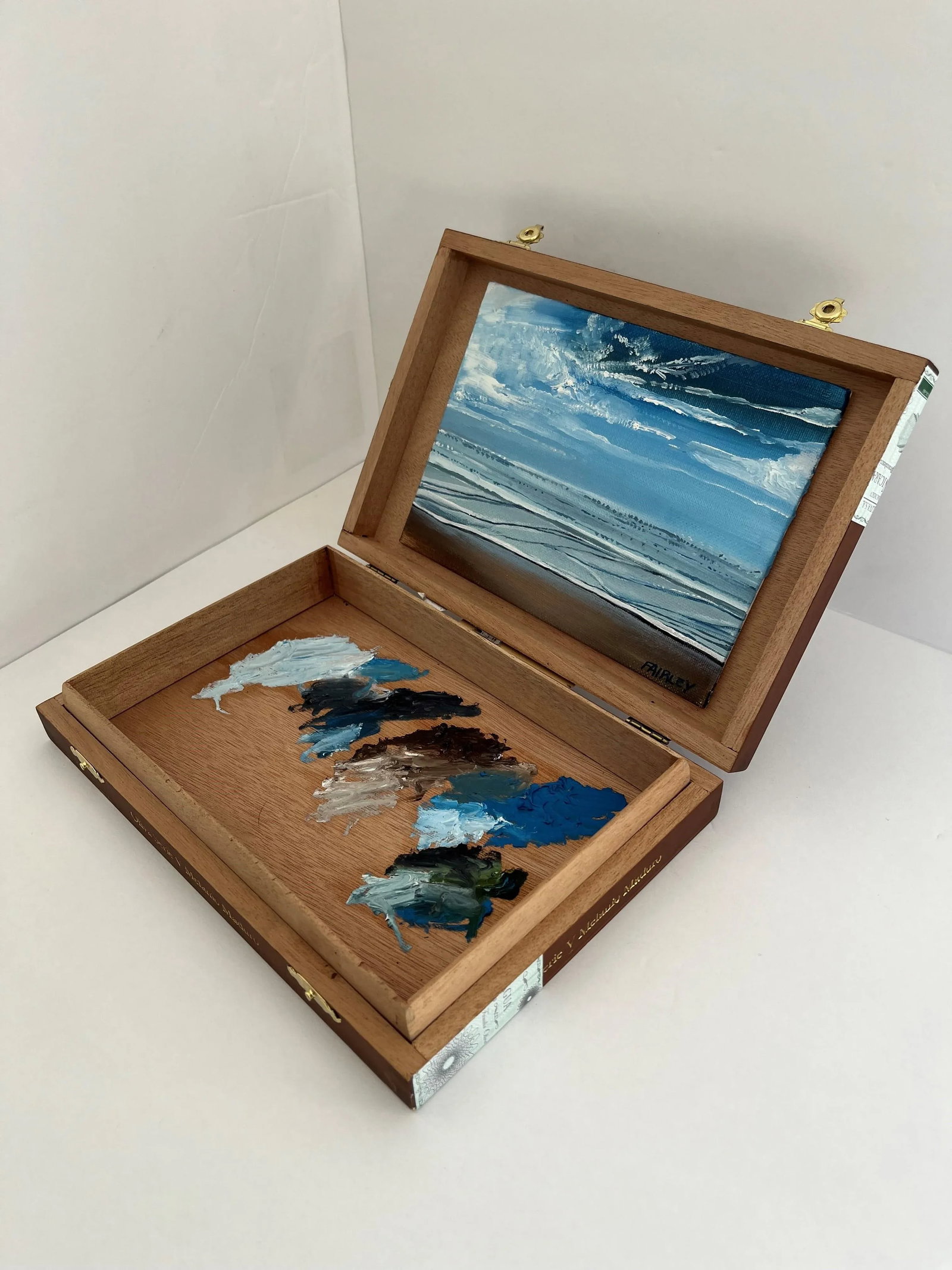 Cali Dreamin Box, Original Oil Painting Assemblage Artwork by Jessica Fairley - 3