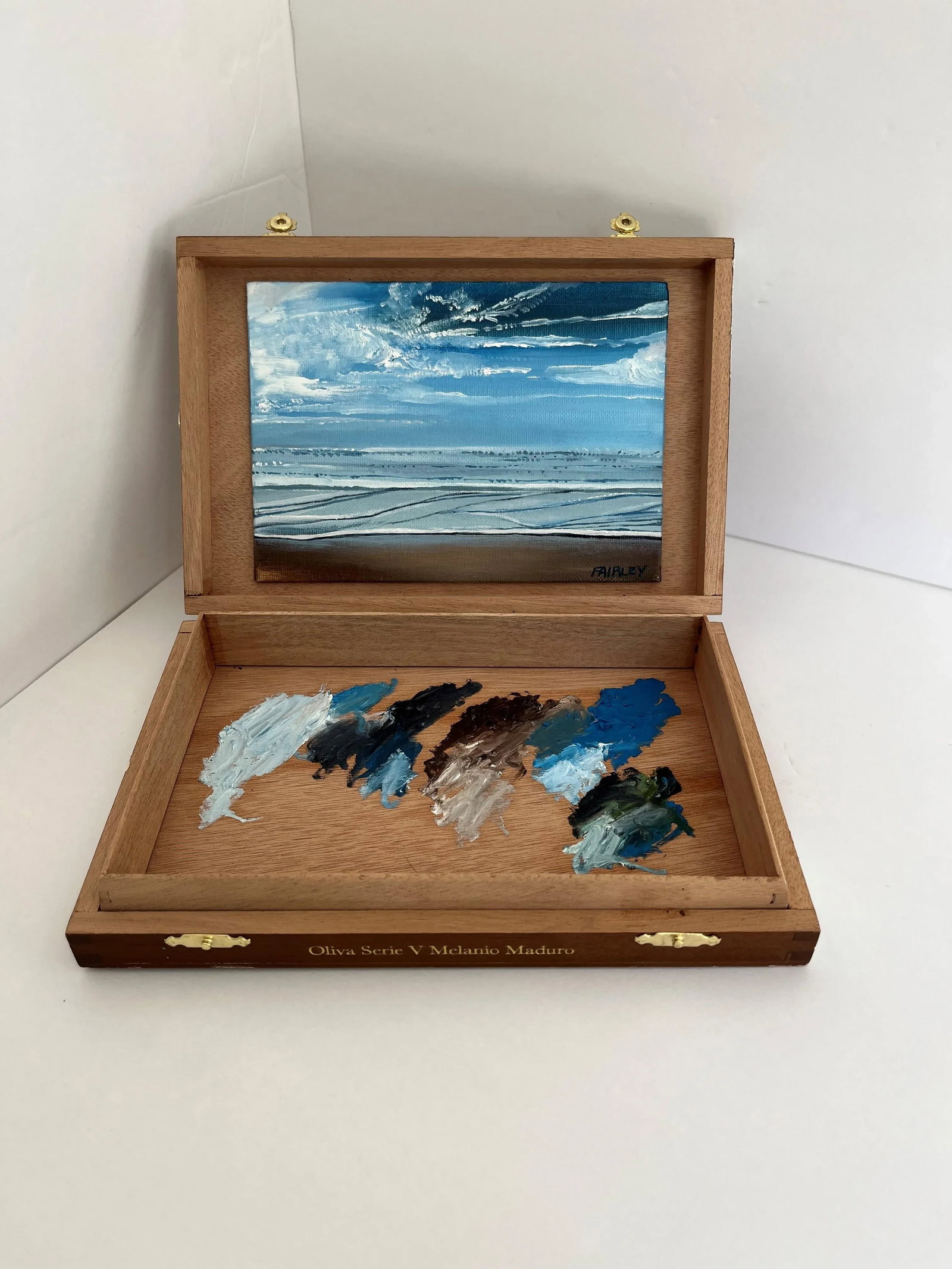 Cali Dreamin Box, Original Oil Painting Assemblage Artwork by Jessica Fairley - 5