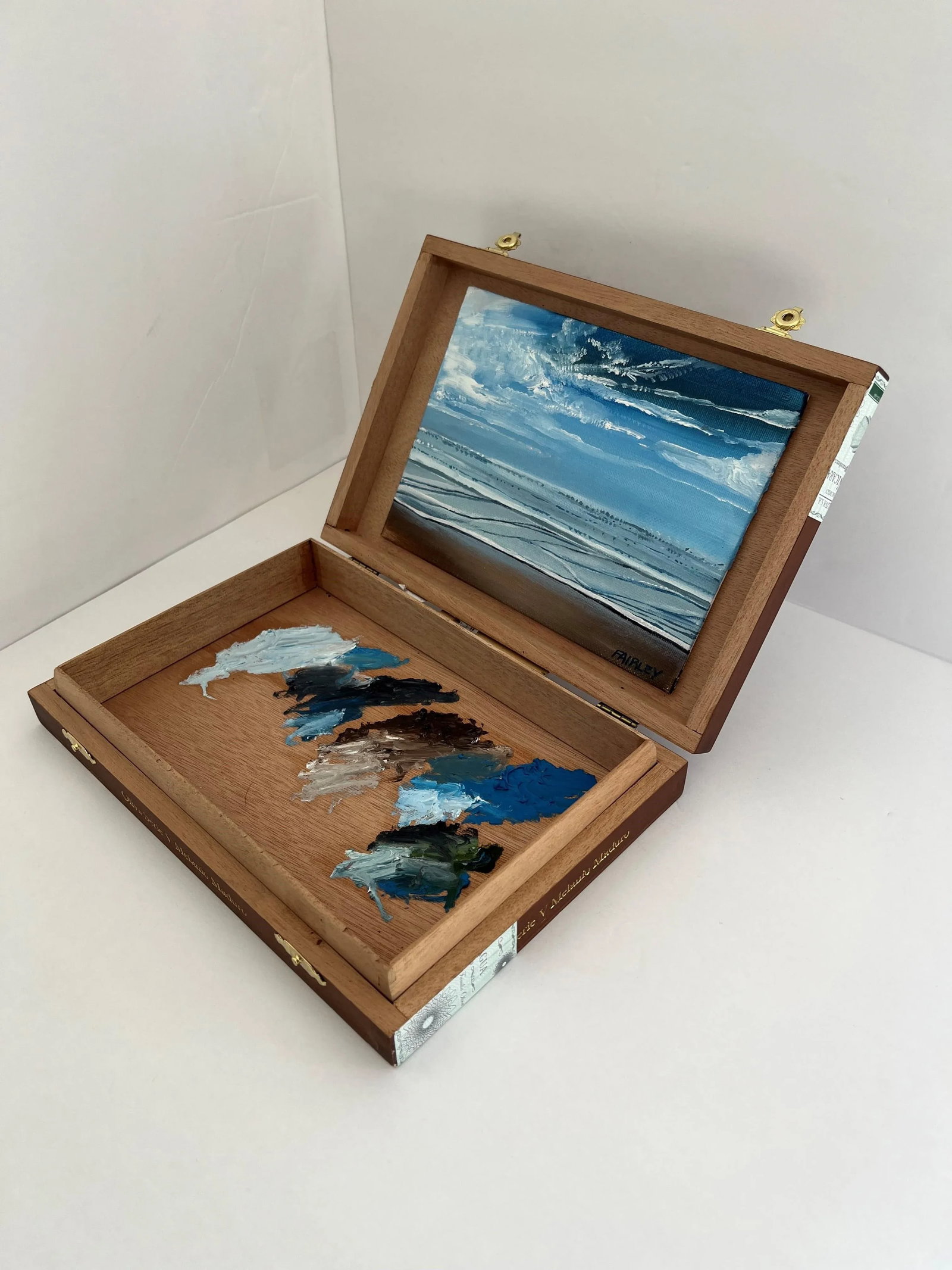 Cali Dreamin Box, Original Oil Painting Assemblage Artwork by Jessica Fairley - 6