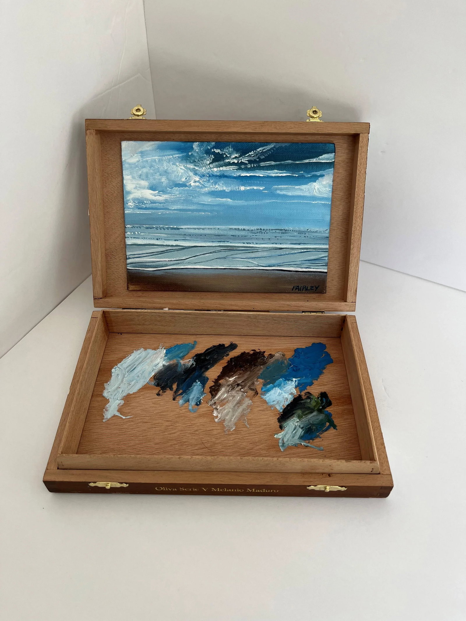 Cali Dreamin Box, Original Oil Painting Assemblage Artwork by Jessica Fairley - 7