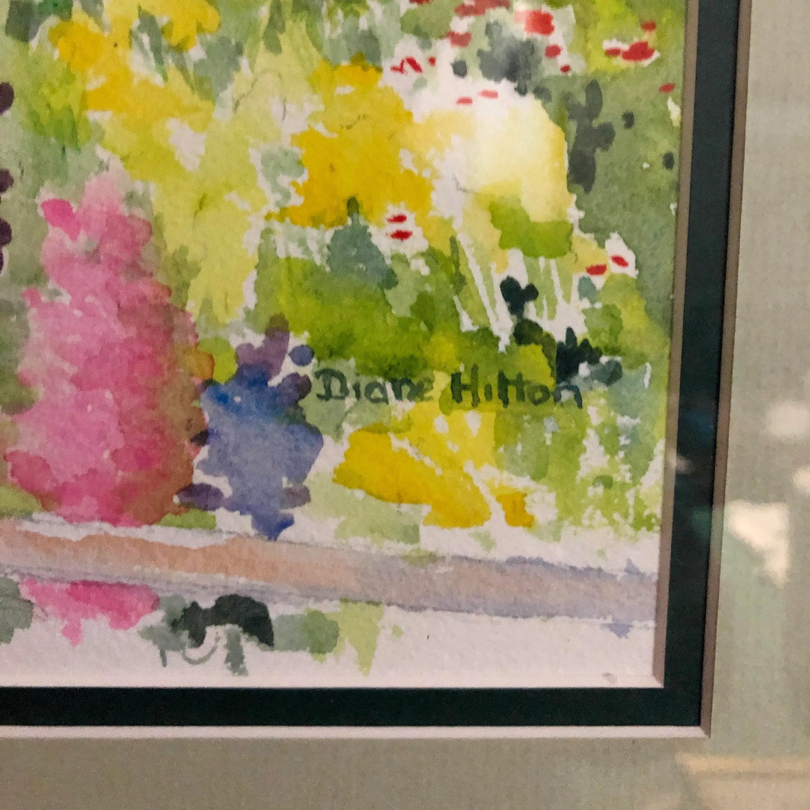 Late 20th Century Watercolor Painting by Diane Hilton of the Bay Street Company Colorado, Framed - 3