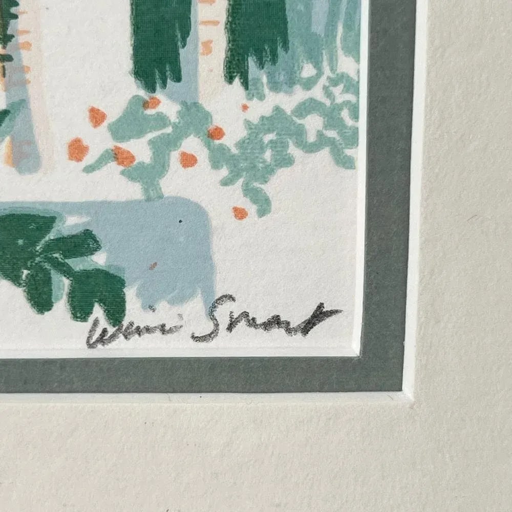 Vintage Modern Tropical Landscape Architectural Set of 4 Prints by Wini Smart - 7