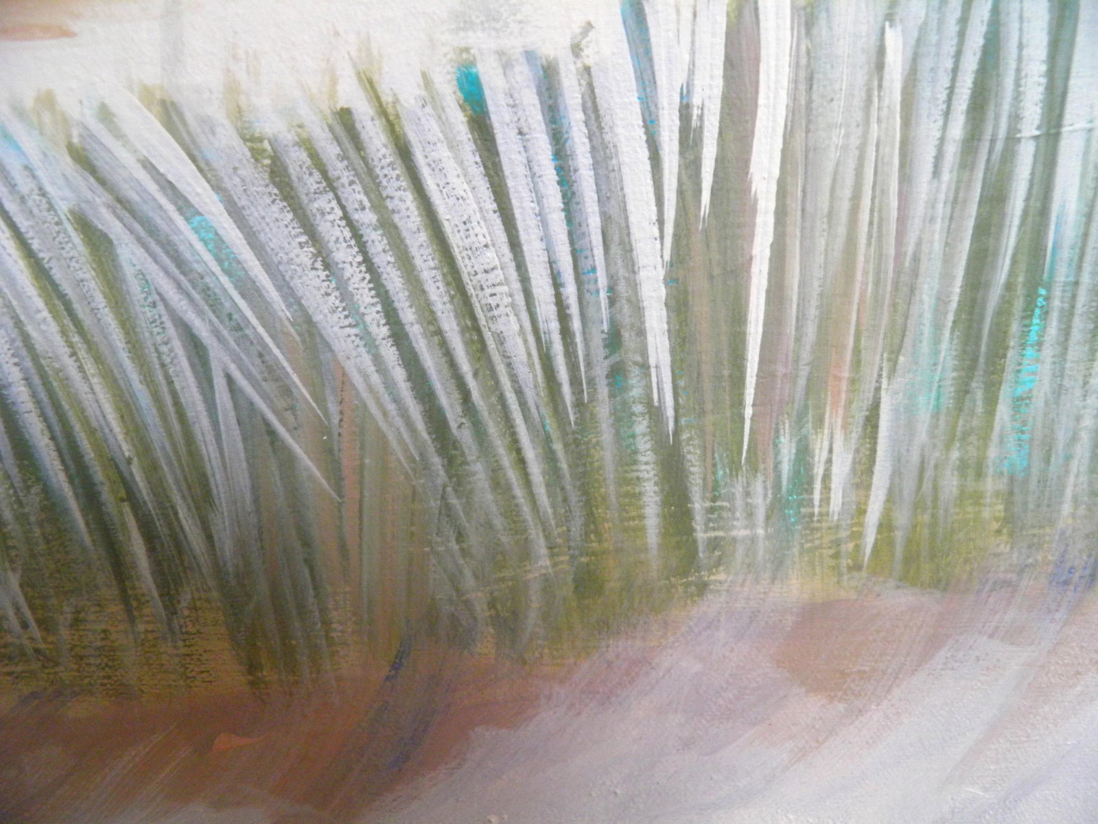 "Coastal Dunes 1" Original Abstract Landscape Painting by Cathe Hendrick - 4