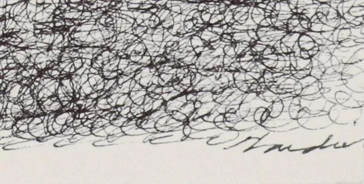 Los Angeles Hills Sketch Late 20th Century Ink - 2