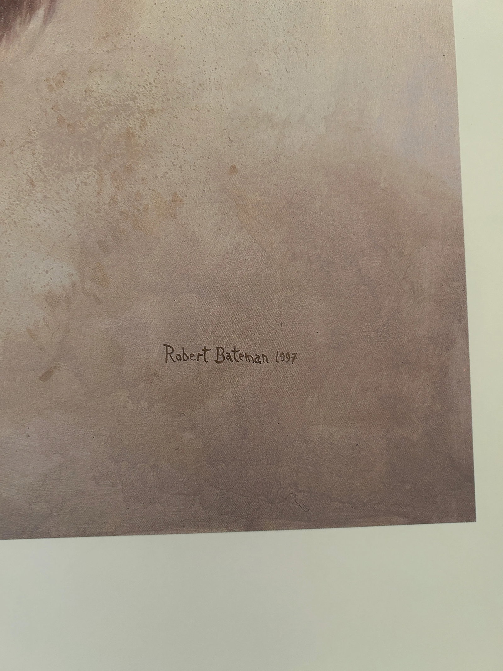 Vintage Bison Study Poster by Robert Bateman 1997 - 4