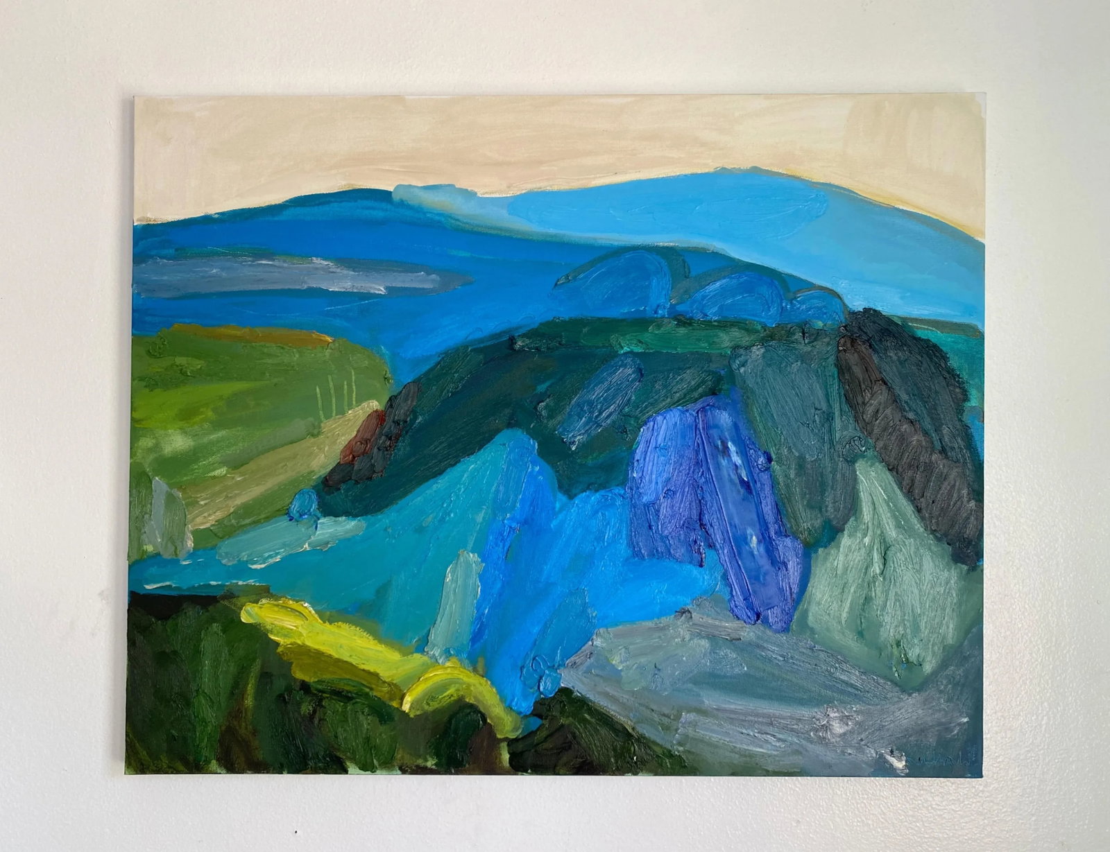 "Did Deem Ye Listening" Abstract Oil Landscape Painting by Molly Mansfield - 2