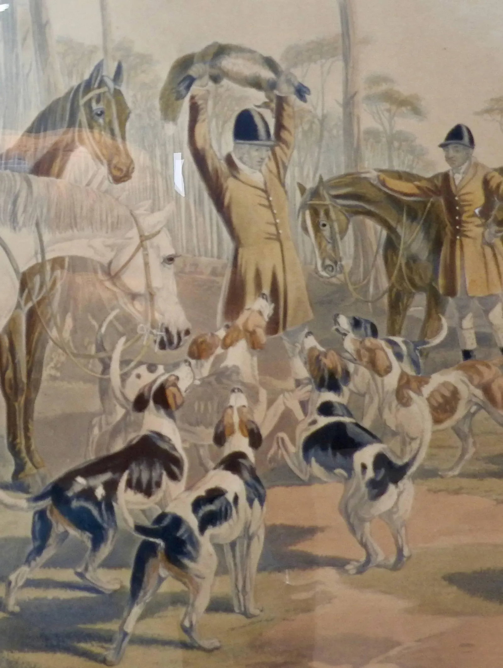 Fox Hunting "The Death" Lithograph by Artist J. F. Herring - 2