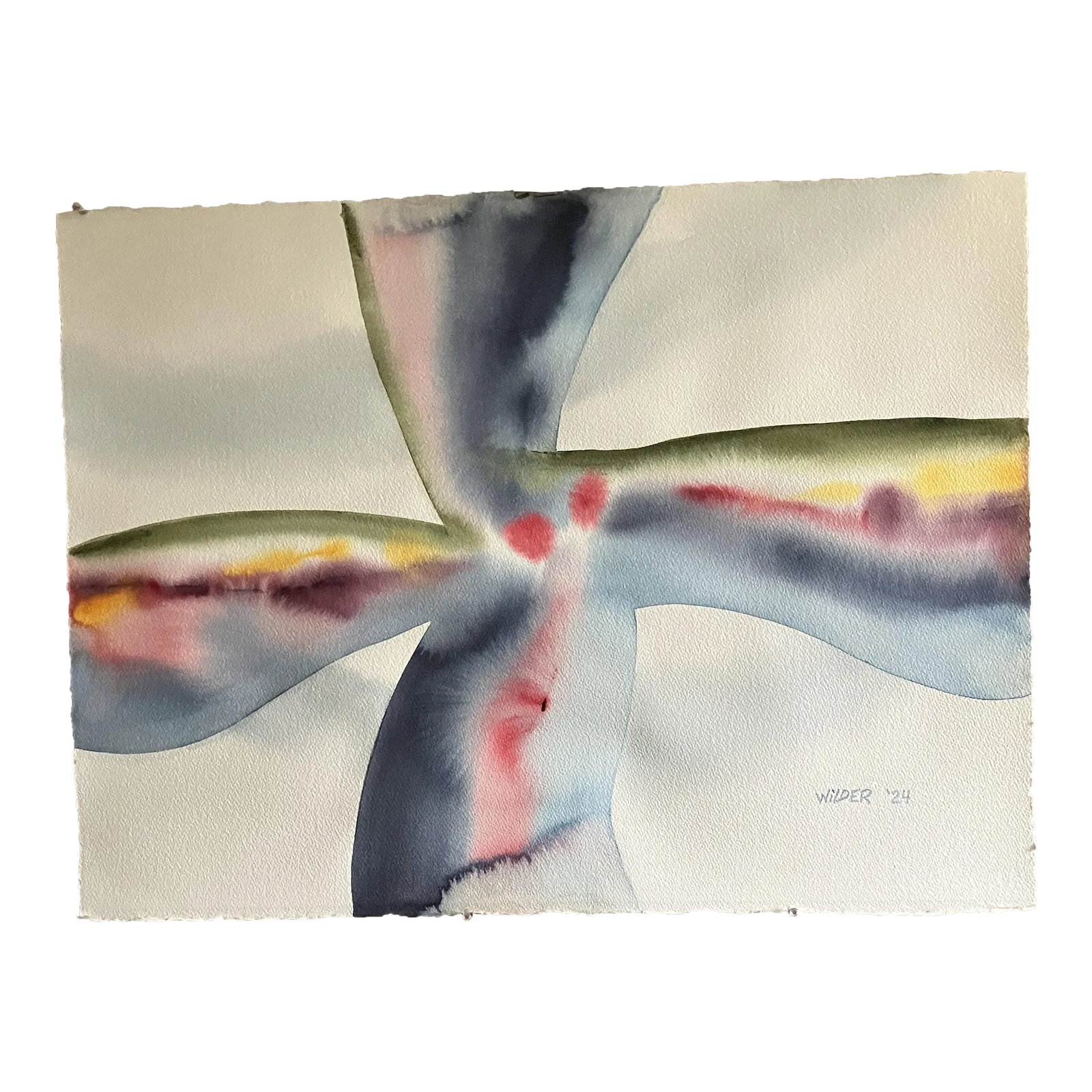 "Pastoral Cloudscape Series, No. 001" Original Abstract Painting (1 of 2)