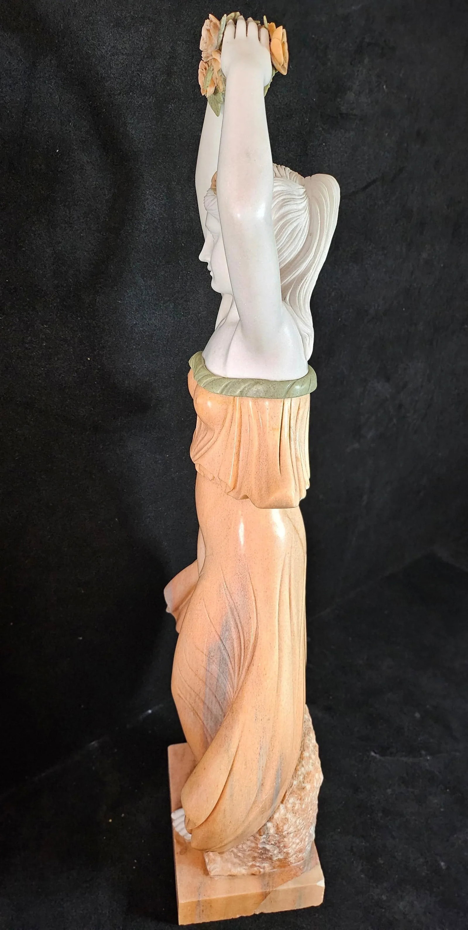 1970s Marble Woman Sculpture - 12