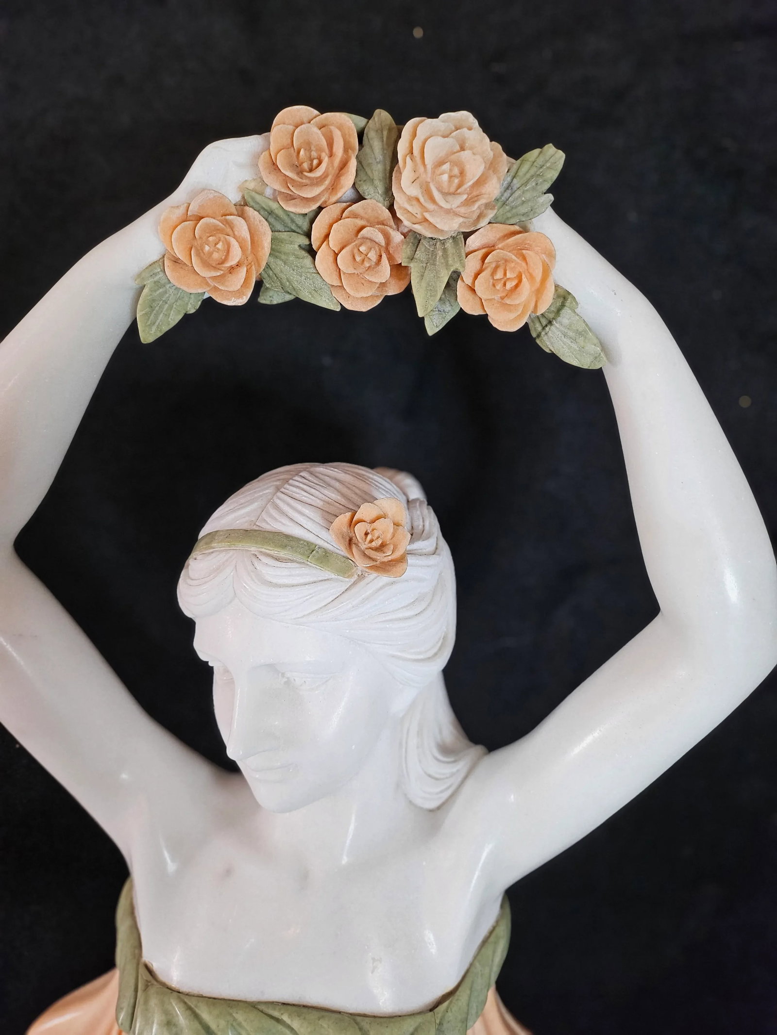 1970s Marble Woman Sculpture - 5