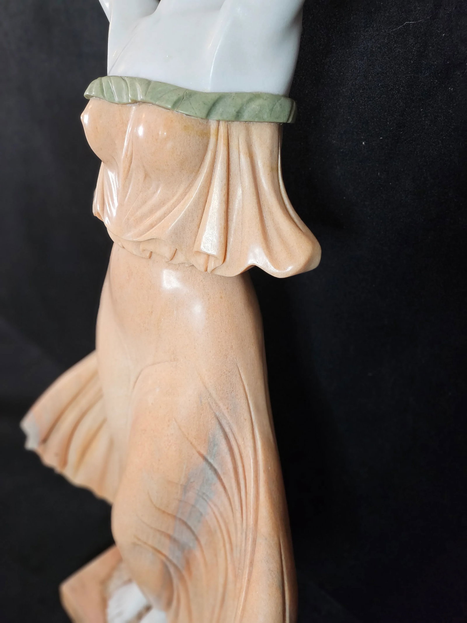 1970s Marble Woman Sculpture - 6