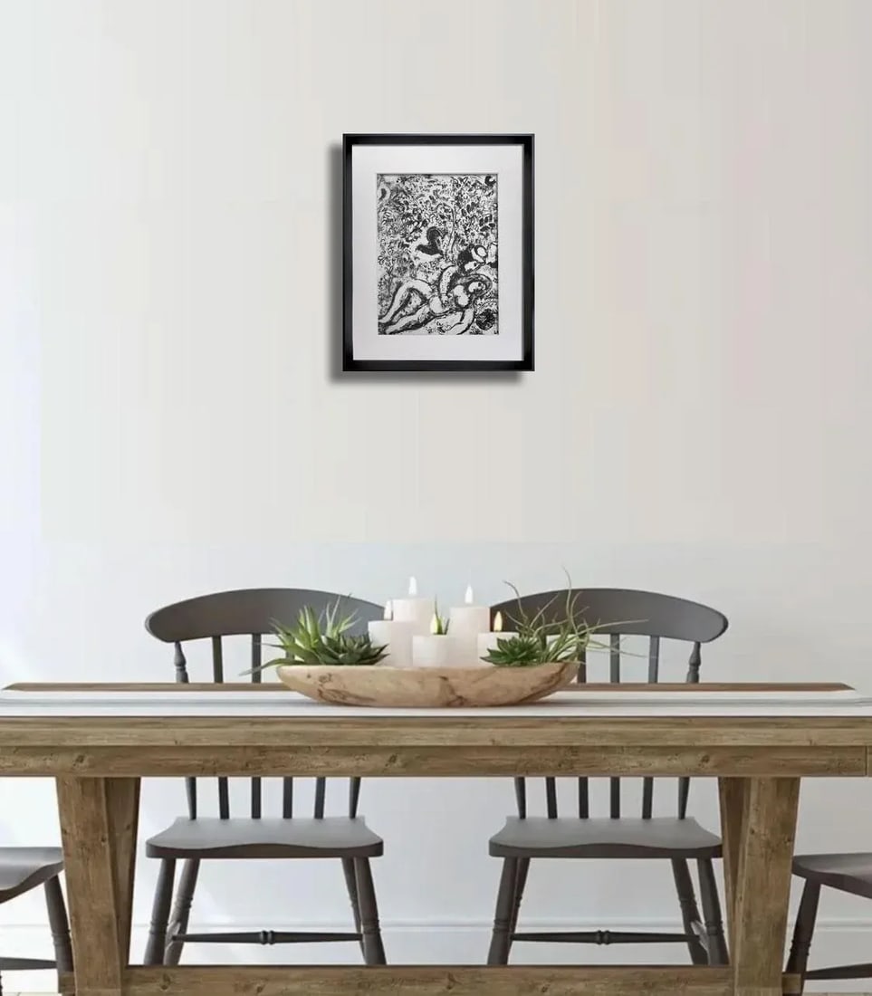 Marc Chagall Lithograph Limited Edition Original 1963 & Frame Included - 2