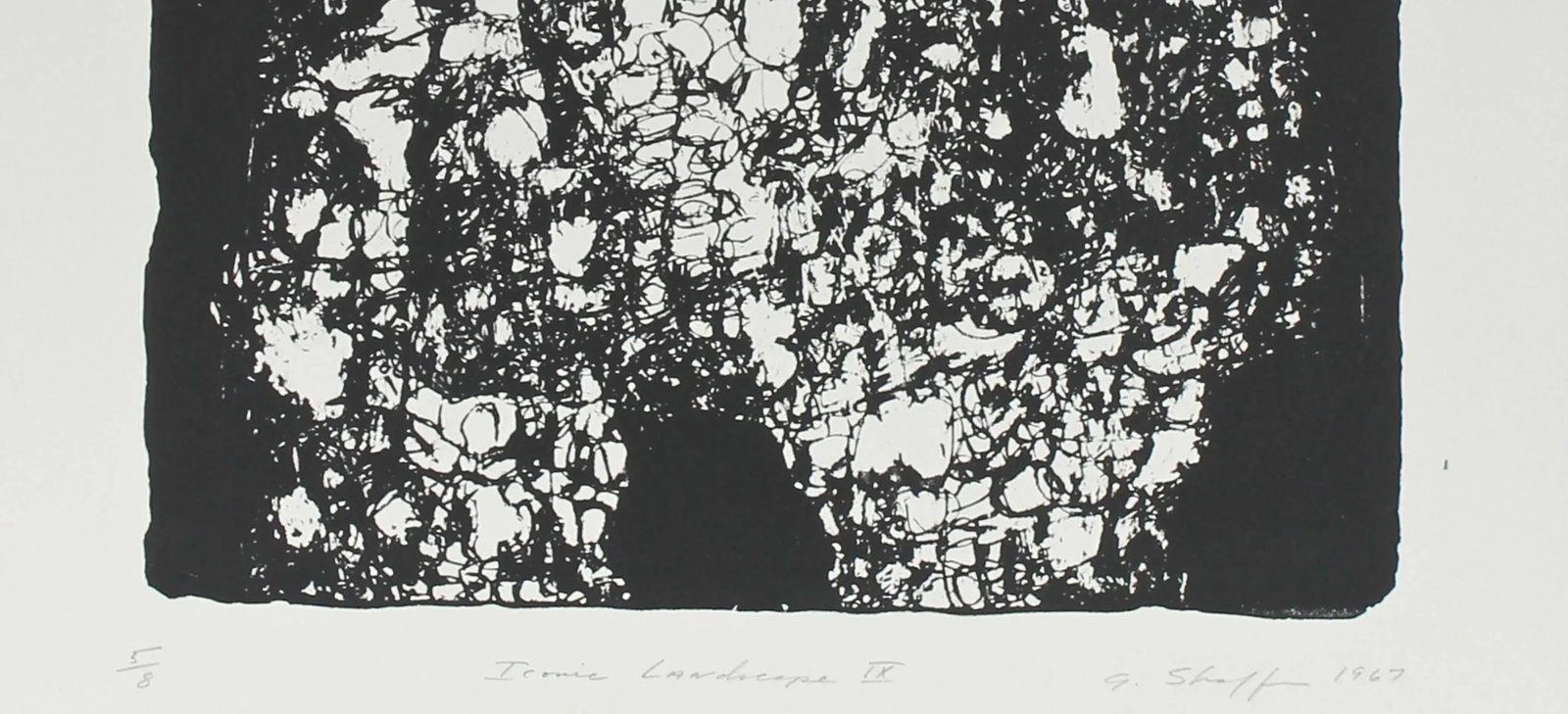 Gary Lee Shaffer " Landscape Ix" Abstract Expressionist Lithograph, 1967 - 2