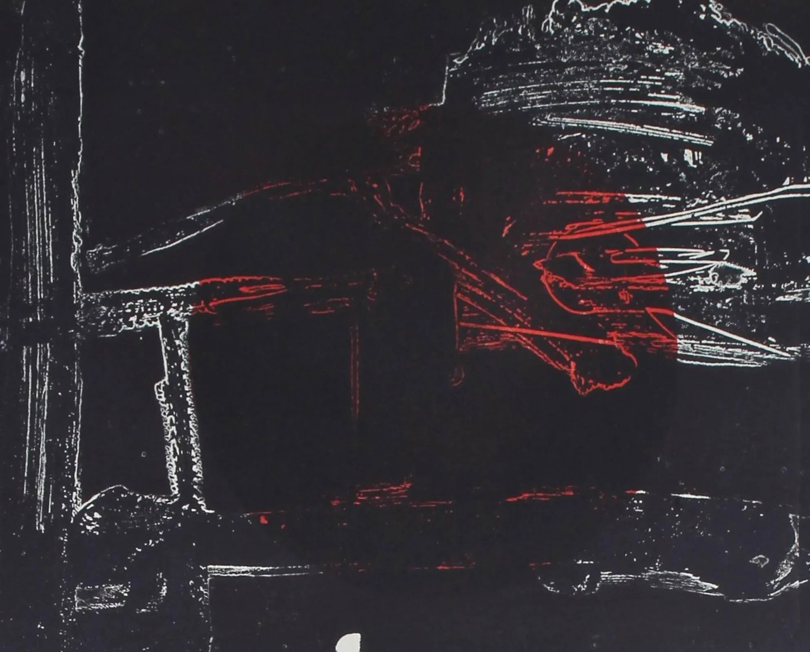 Gary Lee Shaffer " Landscape Ix" Abstract Expressionist Lithograph, 1967 - 3