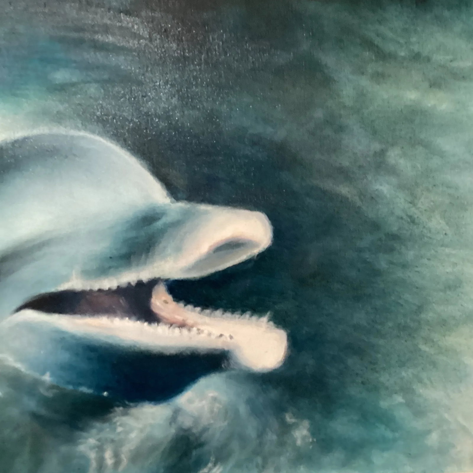 Late 20th Century Seascape "Dolphine'"an Original Oil Painting on Canvas With Artist Marks, Framed - 6