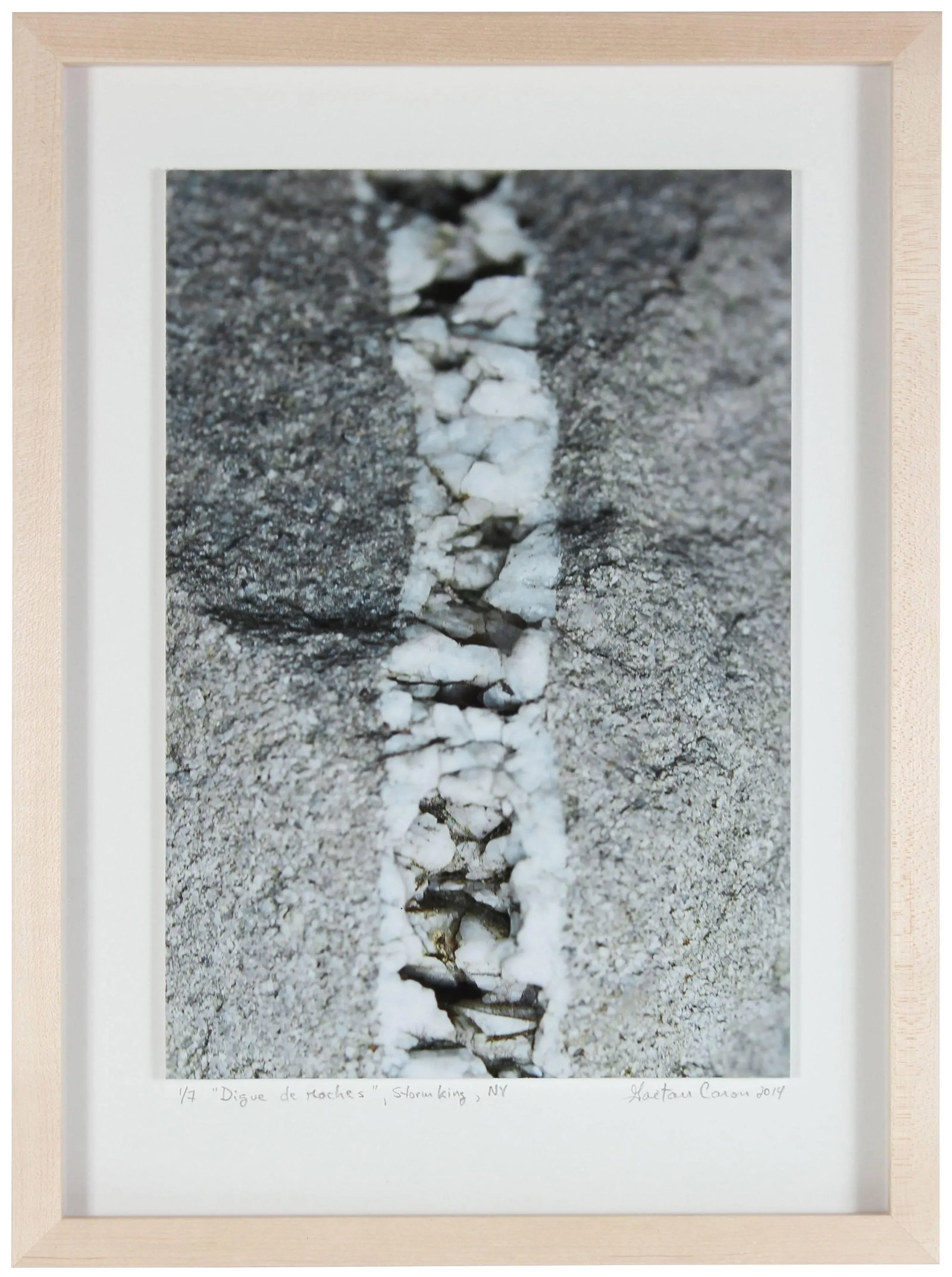 Gaetan Caron "Digue De Roches", Abstract Photograph, Storm King, New York, 2014 2014 - 2