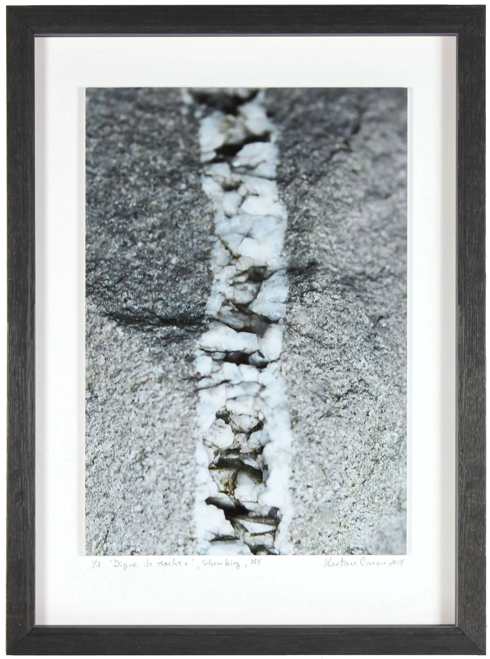 Gaetan Caron "Digue De Roches", Abstract Photograph, Storm King, New York, 2014 2014 - 4