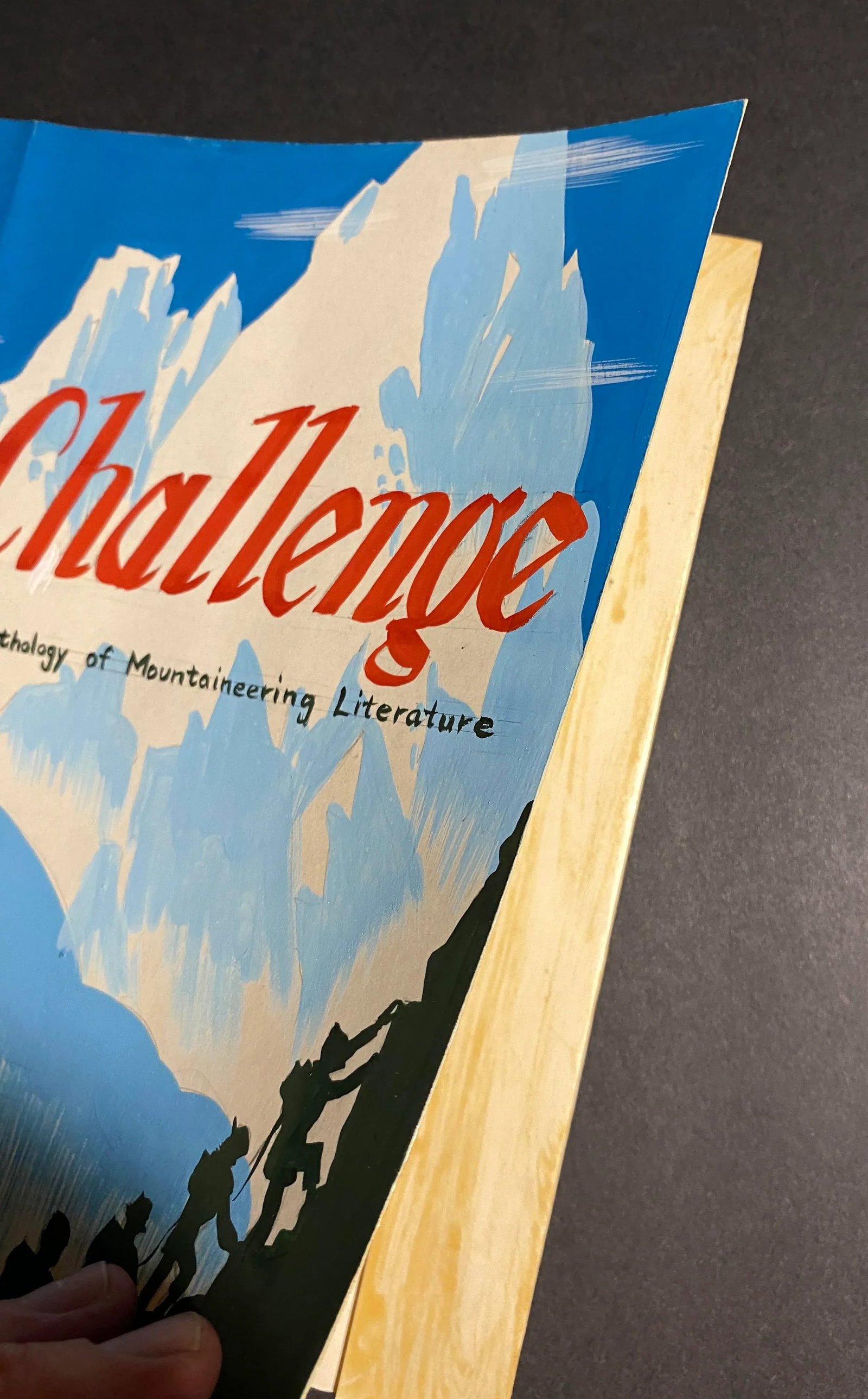 1940s Book Jacket Illustration Mountaineering Anthology - 2