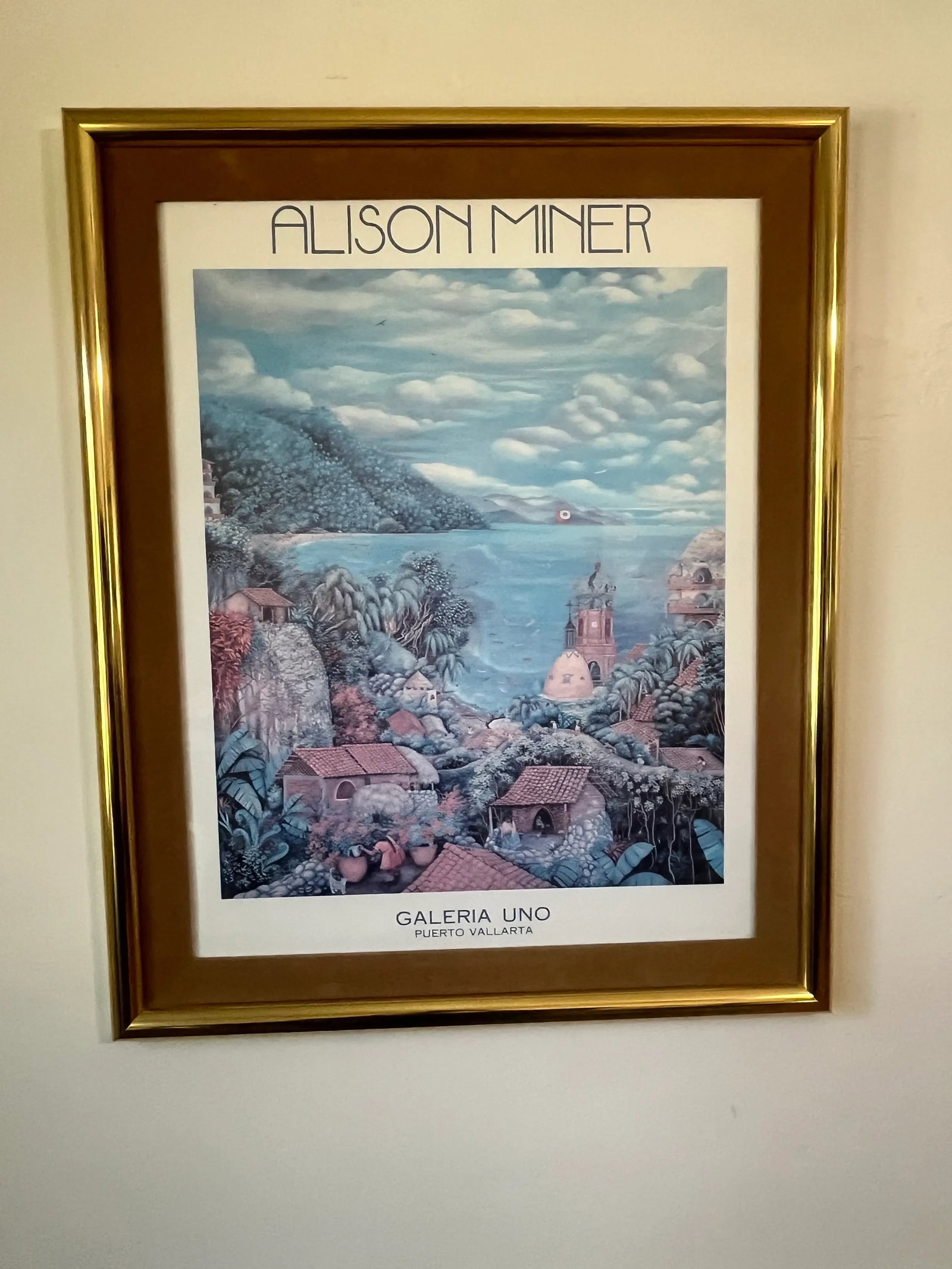 1990s Vintage Alison Minor Serigraph Art Print, Framed - 2