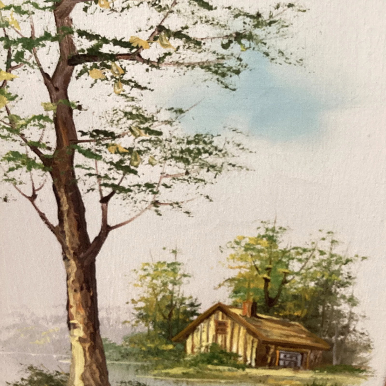Mid 20th Century Vintage Catherine Parker Melton Rural Landscape Oil Painting on Canvas, Framed - 9