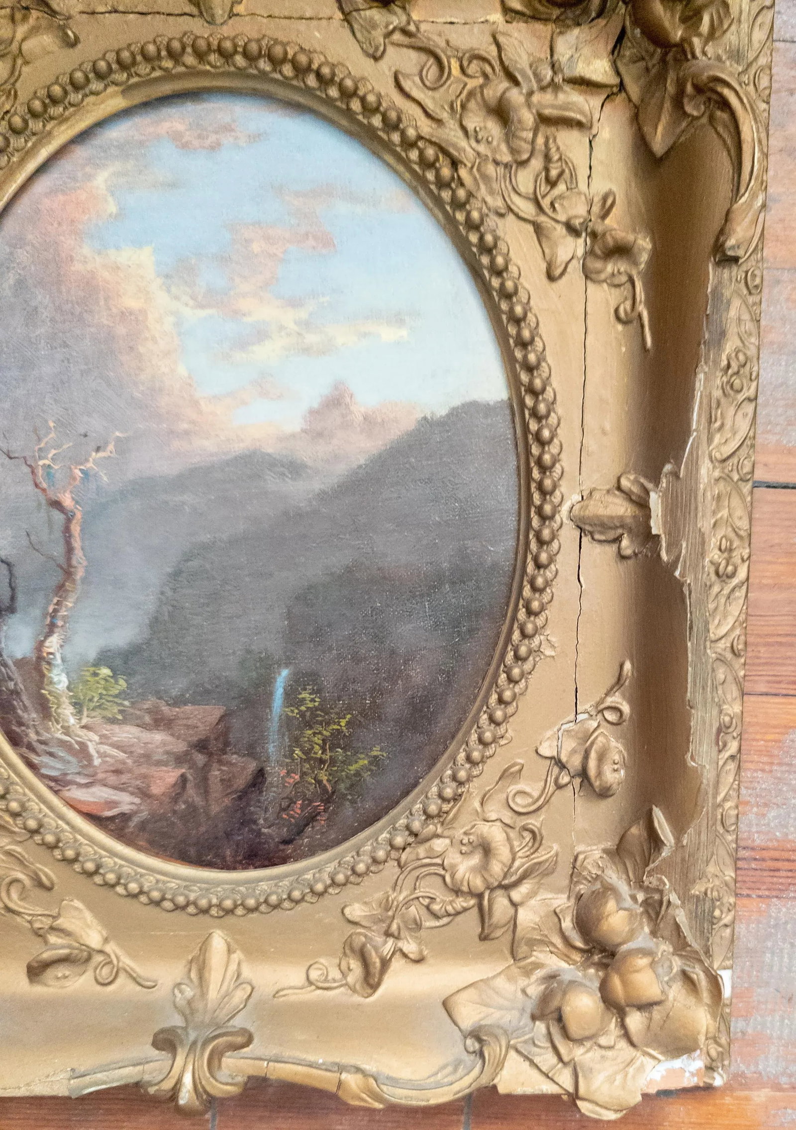 19th Century American Hudson River School Landscape Painting, Unsigned - 5