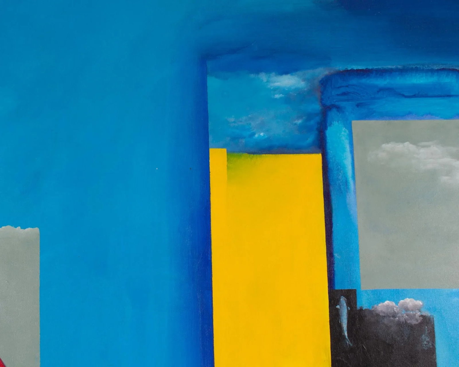 1999 Abstract Mixed Media Painting and Collage on Canvas by Anthony Louis Popcheff - 10