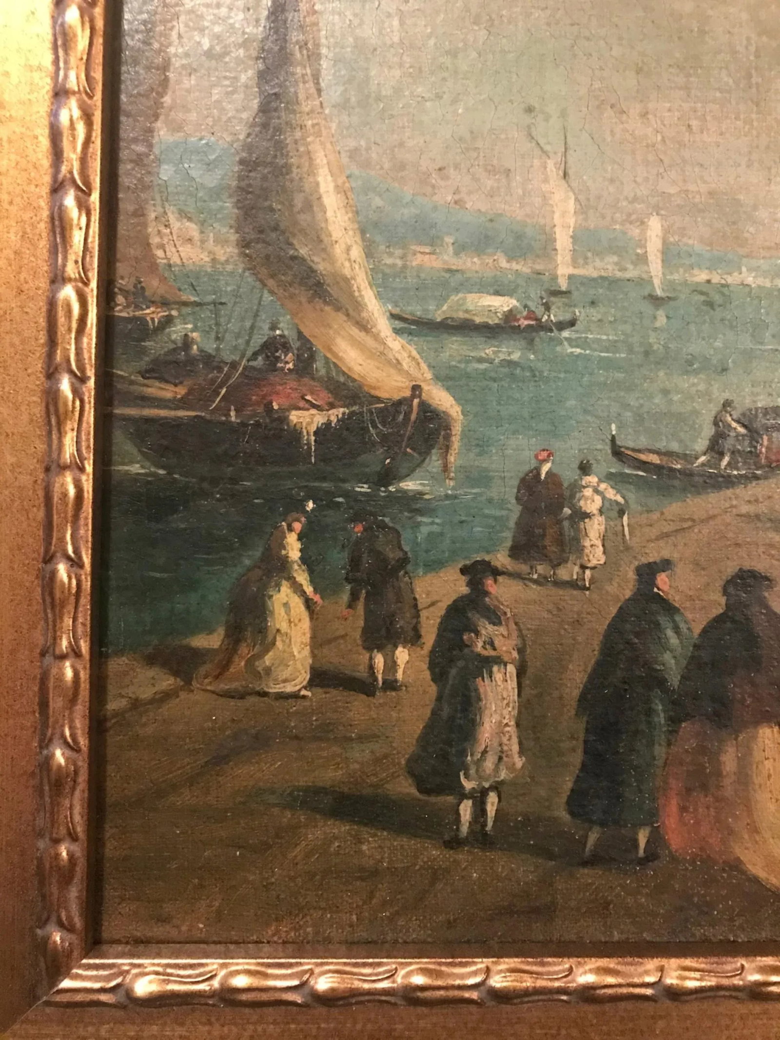18th Century Giacomo Guardi Old Master Painting of Venetian Lagoon - 2