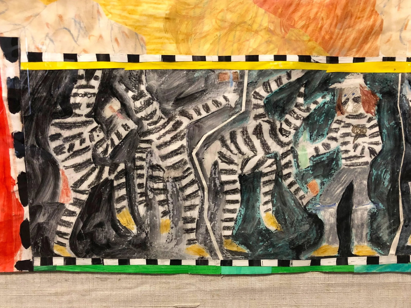"Untitled" by Michael Paulson, 1980s Collage, Framed - 5