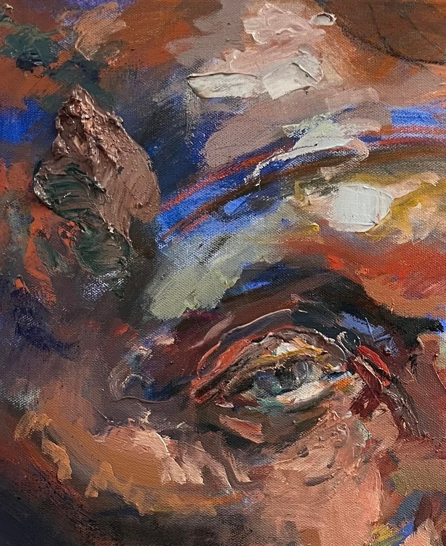 Portrait of a Man, Original Oil Paintings, by Van Ness - 5