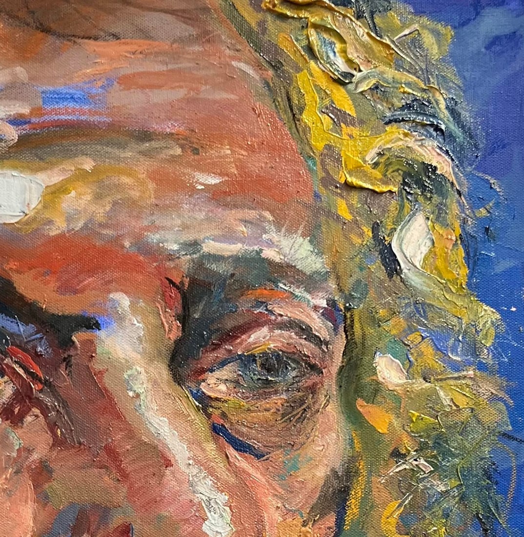 Portrait of a Man, Original Oil Paintings, by Van Ness - 6