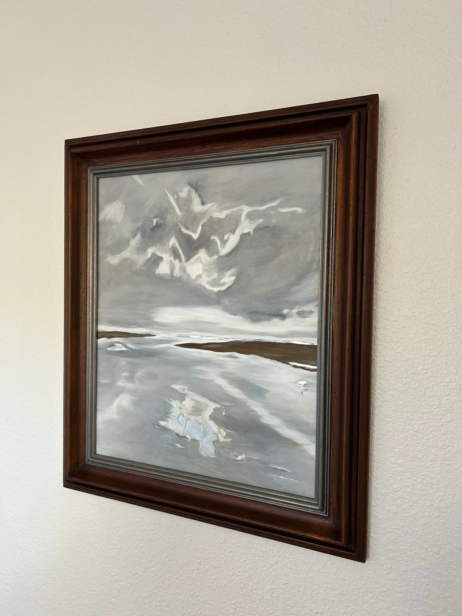 Bolinas Lagoon, Original Oil Painting, Framed - 4