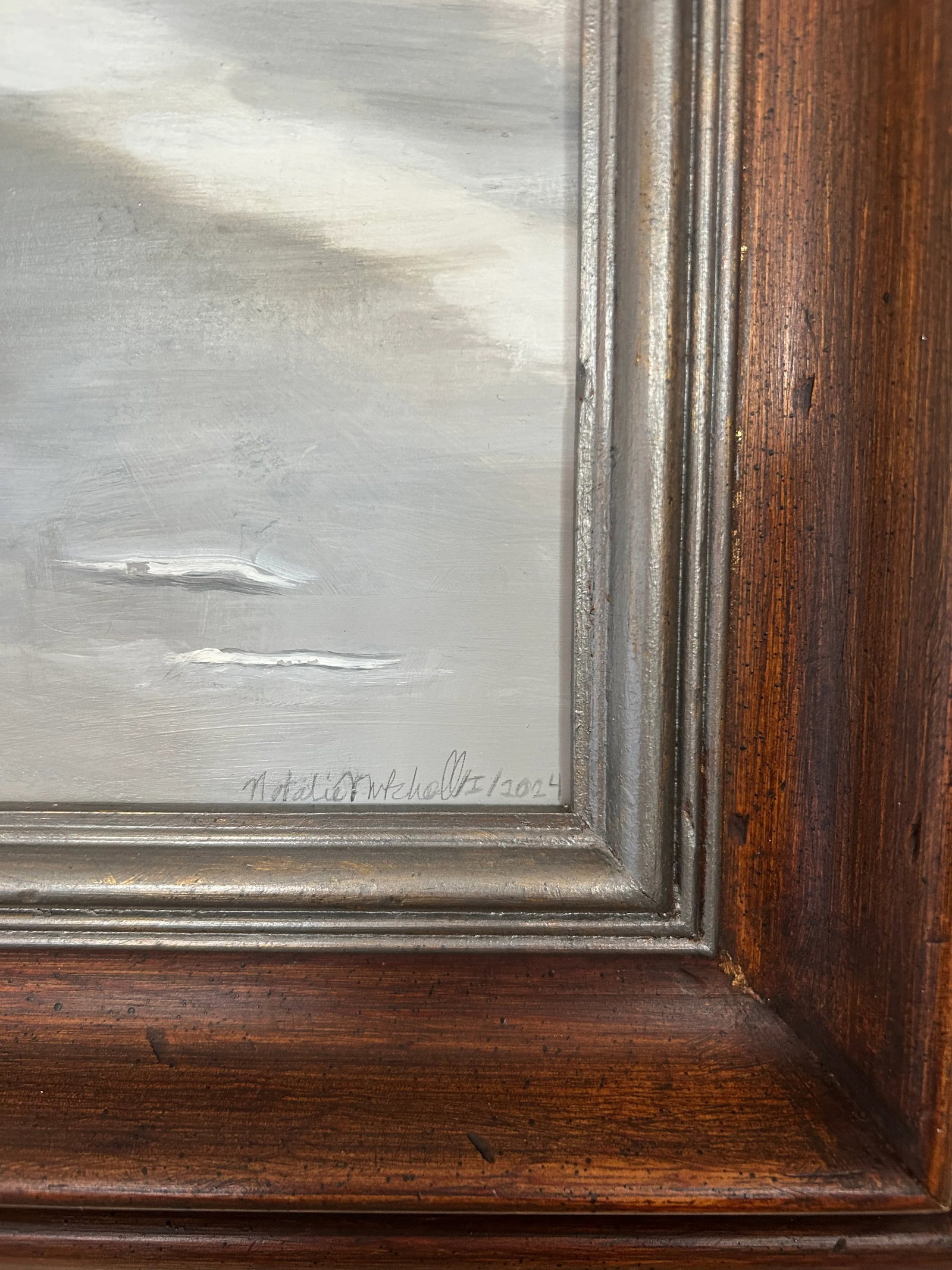 Bolinas Lagoon, Original Oil Painting, Framed - 5