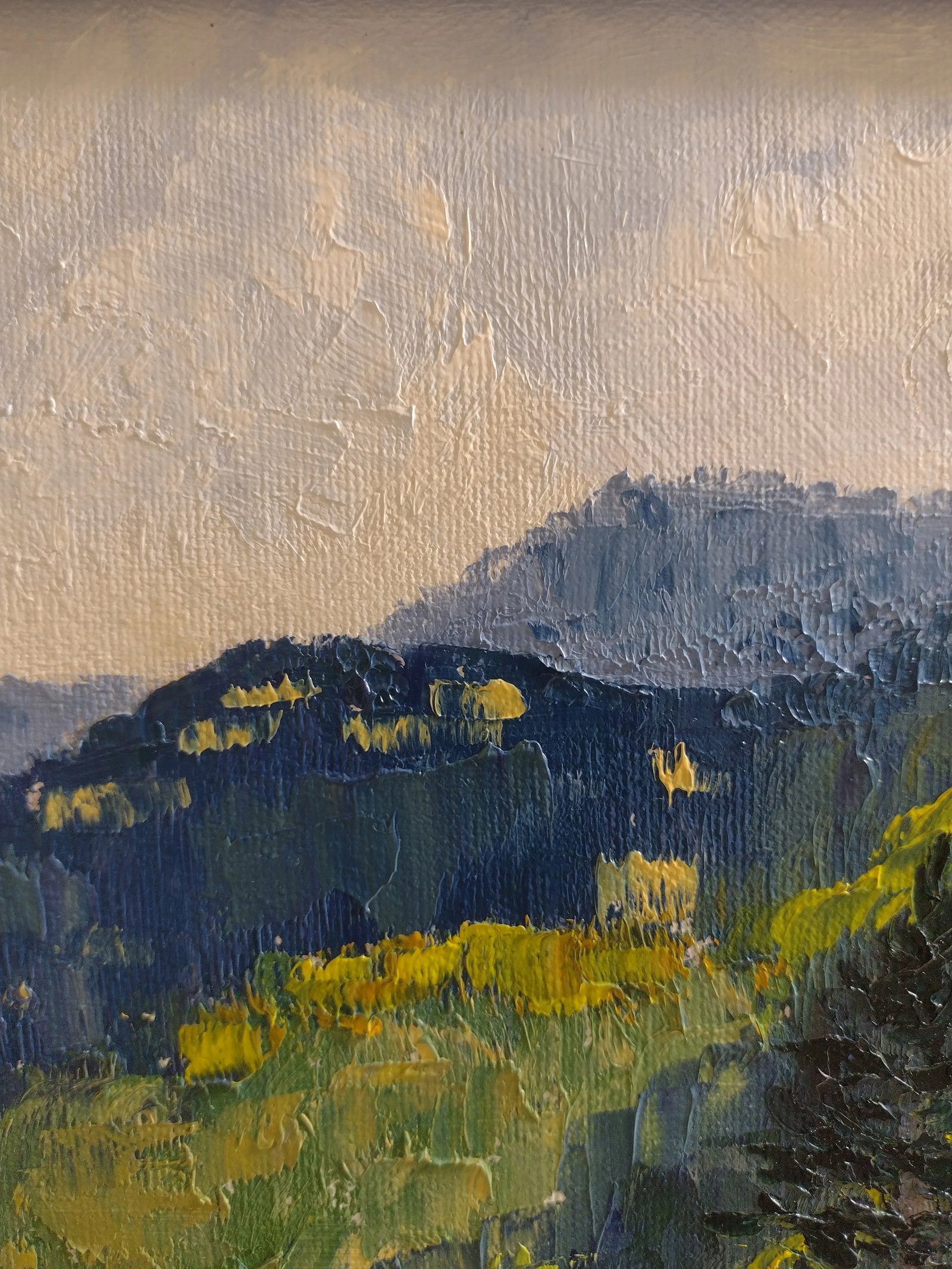 Original Oil Painting "Aspens Turning" by Anita Blythe Plein Air Landscape - 8